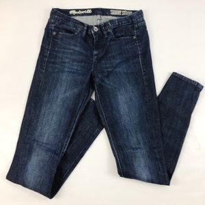 Madewell Women Skinny Jeans Size 27x32 Blue